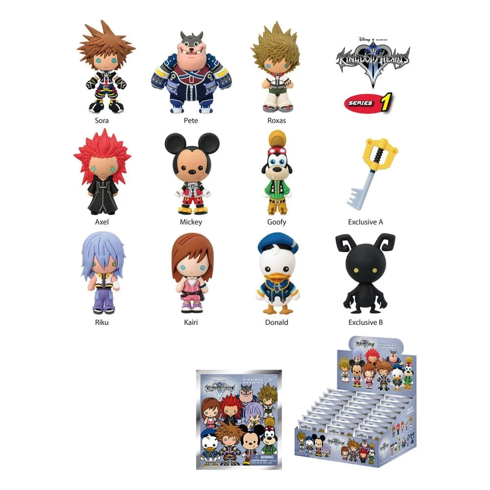Kingdom Hearts Blind Bag 3D Foam Key Rings