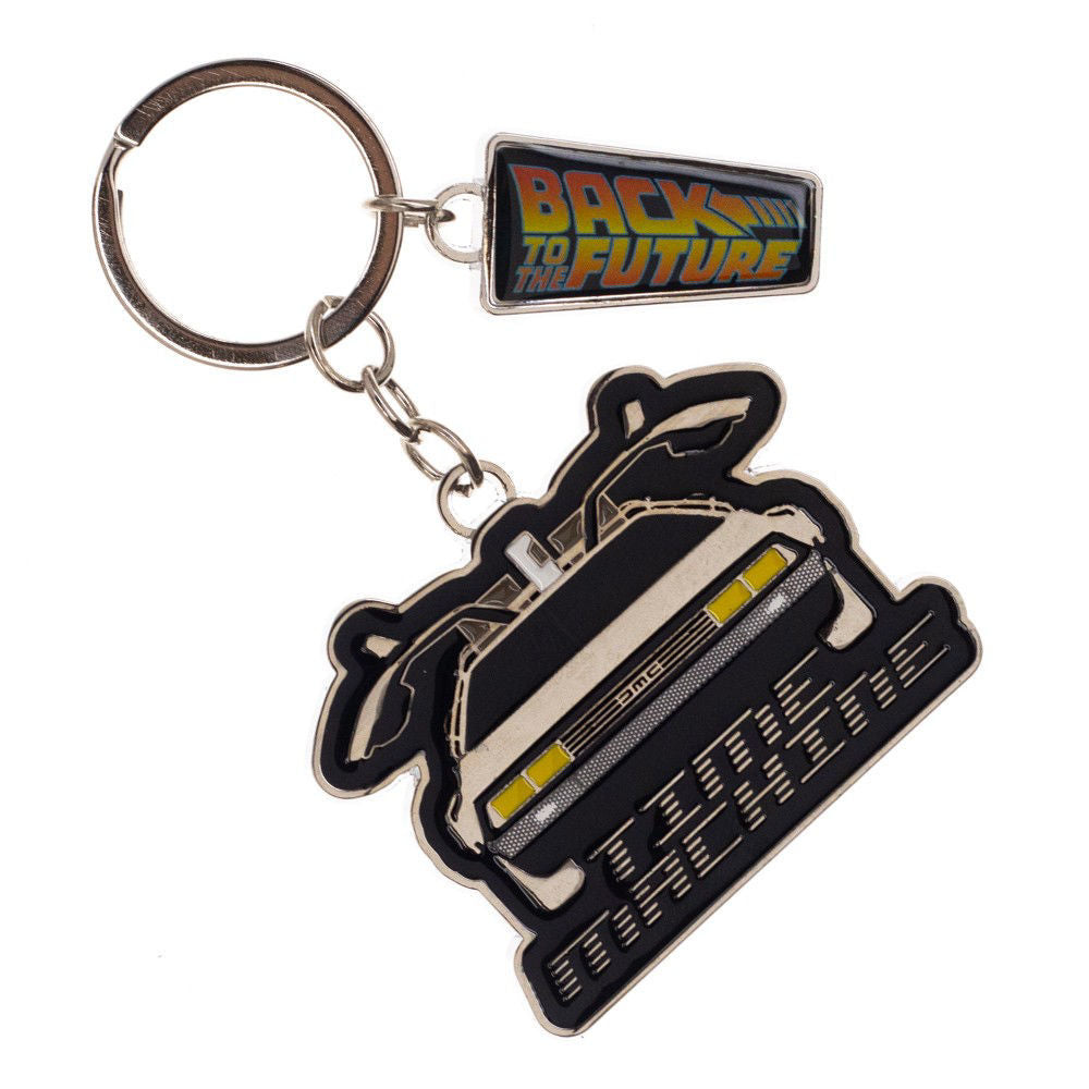 Back to the Future DeLorean Time Machine Metal Keychain
