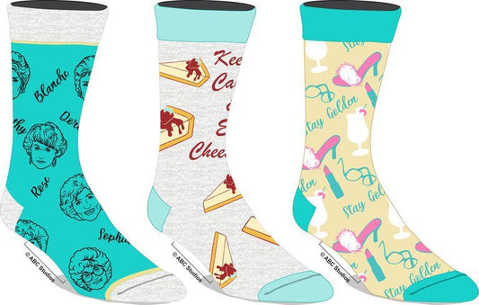 Golden Girls 3-Pack Crew Socks Gift Set