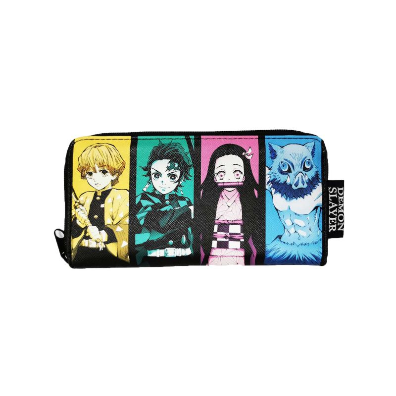 Demon Slayer Characters Zip-Around Wallet