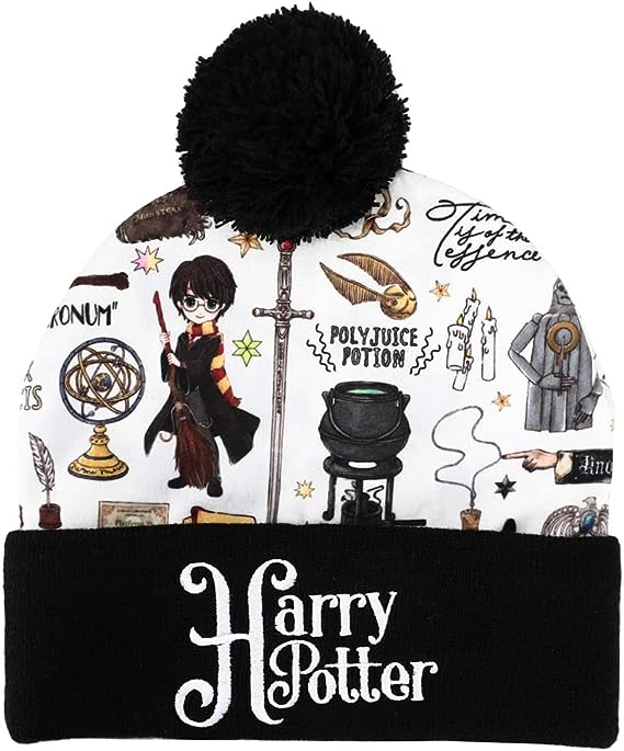 Harry Potter Dumbledore's Army Kawaii Character Bonnet en polaire imprimé sur toute la surface