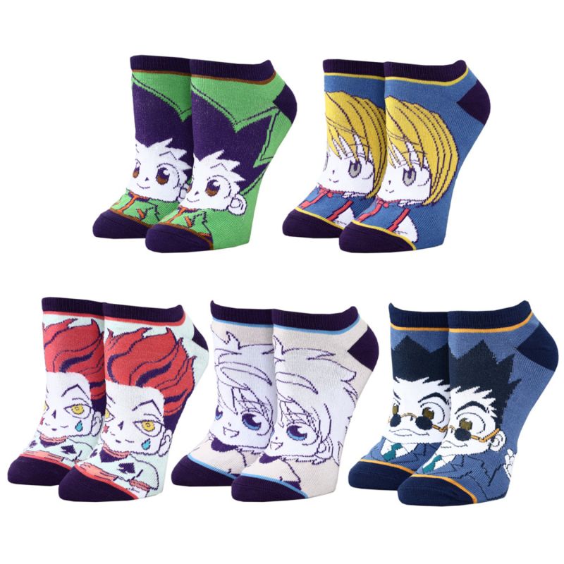 Hunter x Hunter Chibi Style 5 paires de chaussettes Mix &amp; Match