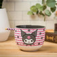 Sanrio Kuromi Smiling Face 20z Ceramic Ramen Bowl with Chopsticks