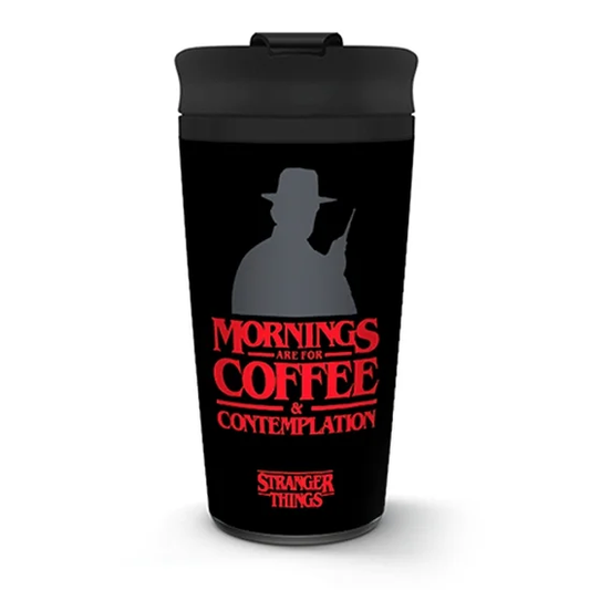 Stranger Things Tasse de voyage en métal Coffee & Contemplation