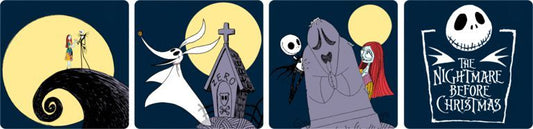 Nightmare Before Christmas Ceramic 4-Piece Coaster Set