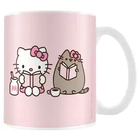 Image of Mug with Pusheen and Hello Kitty