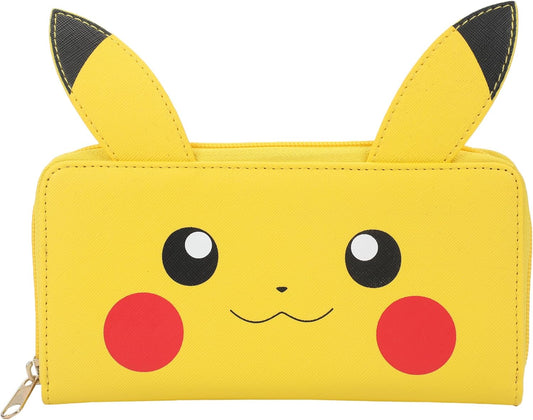 Portefeuille Pokémon Pikachu Big Face avec oreilles