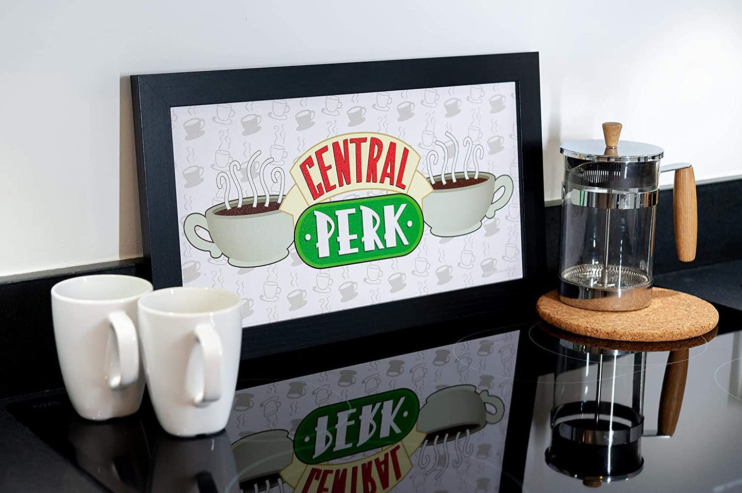 Central Perk 10" x 18" Art mural encadré Amis