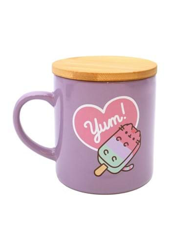 Tasse de dessous de verre de crème glacée violette Pusheen