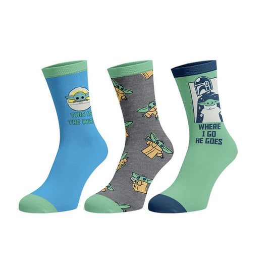 Star Wars: The Mandalorian The Child 3-Pack Casual Socks