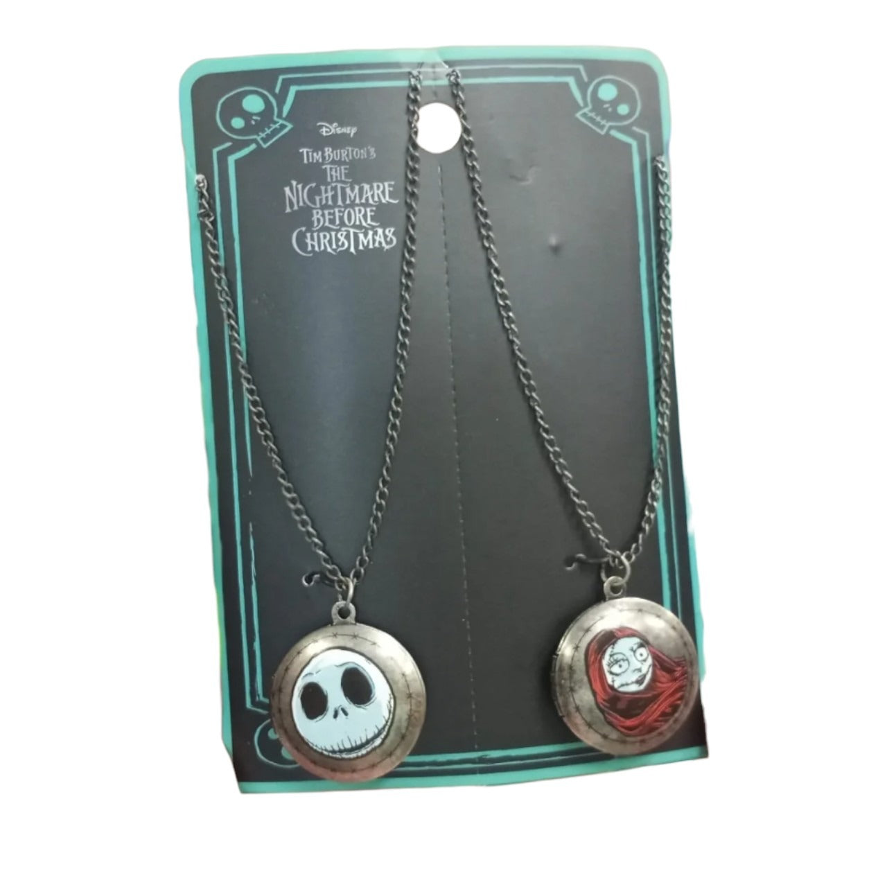 Nightmare Before Christmas Jack and Sally Necklace
