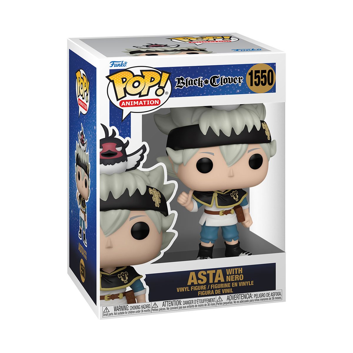 Funko Pop! Animation Vinyl Figure #1550 Black Clover Asta with Nero