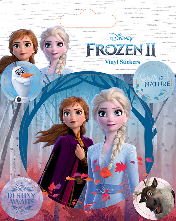 Pack d'autocollants en vinyle Frozen II