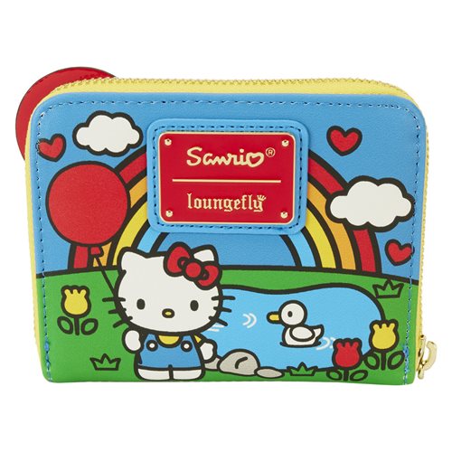 Hello Kitty Loungefly 50th Anniversary Chenille Zip Around Wallet