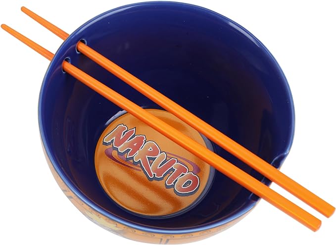 Naruto Action Panels Ramen Bowl with Chopsticks
