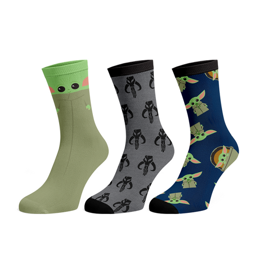 Star Wars: The Mandalorian The Child 3-Pack Crew Socks