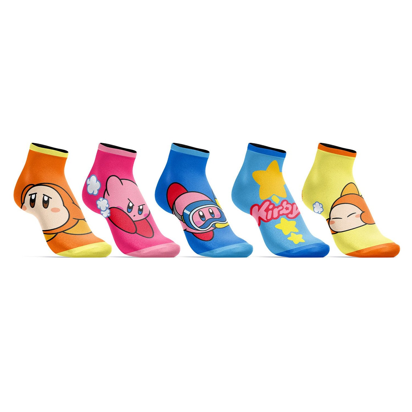 Kirby Poses 5 Pack Ankle Socks