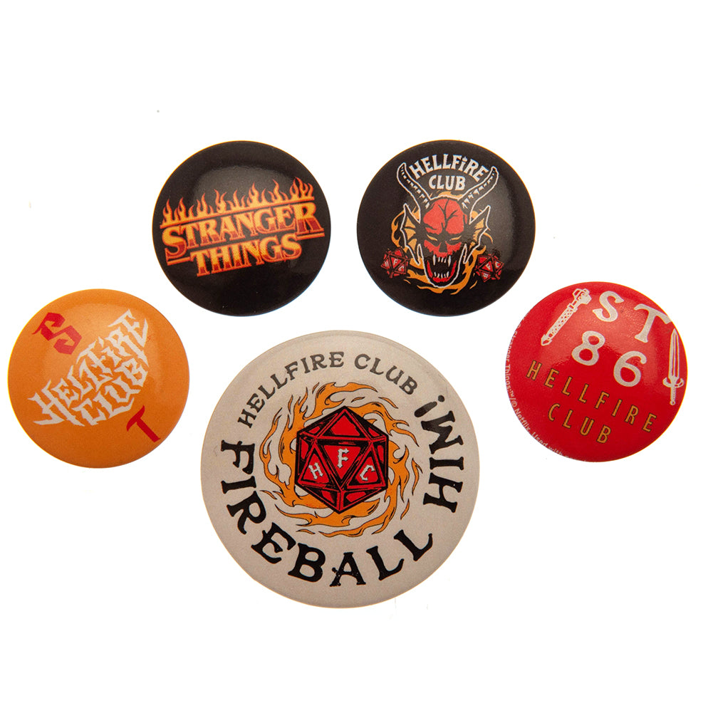 Pack de badges Hellfire Club de Stranger Things Saison 4