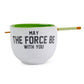 Star Wars Yoda "May The Force Be With You" 20-ounce Ceramic Ramen Bowl and Chopstick Set