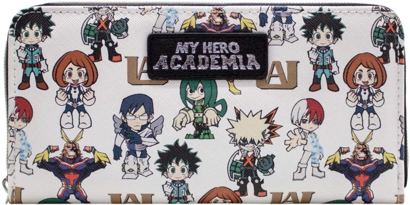 My Hero Academia Chibi Characters Womens Zip Around Wallet