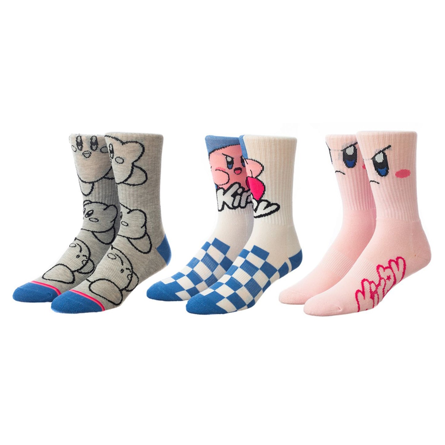 Kirby Athletic Crew Sock Set 3 Pairs