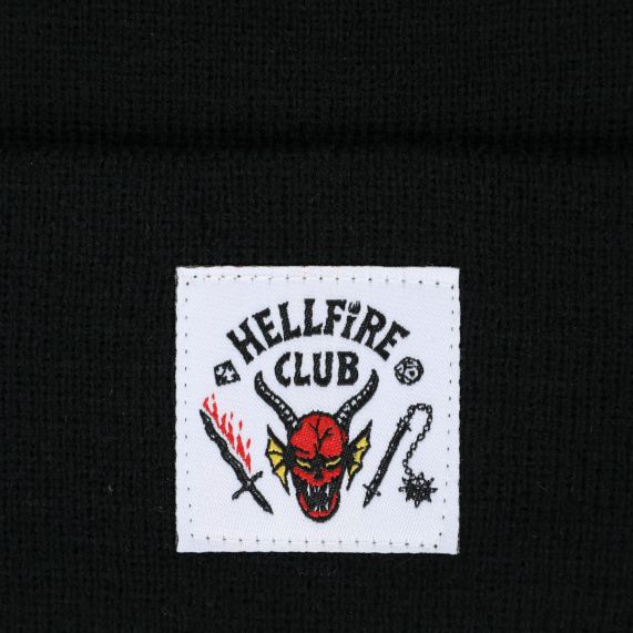 Bonnet avec étiquette tissée Stranger Things Hellfire Club