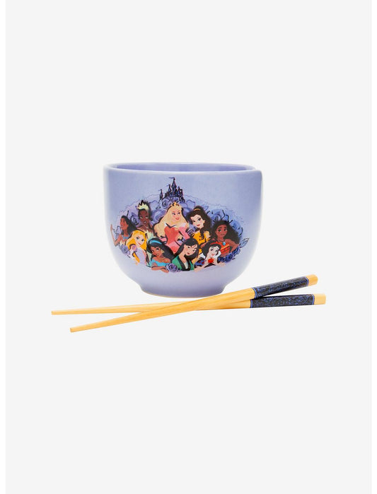 Disney Princess 20oz Ceramic Ramen Bowl with Chopsticks