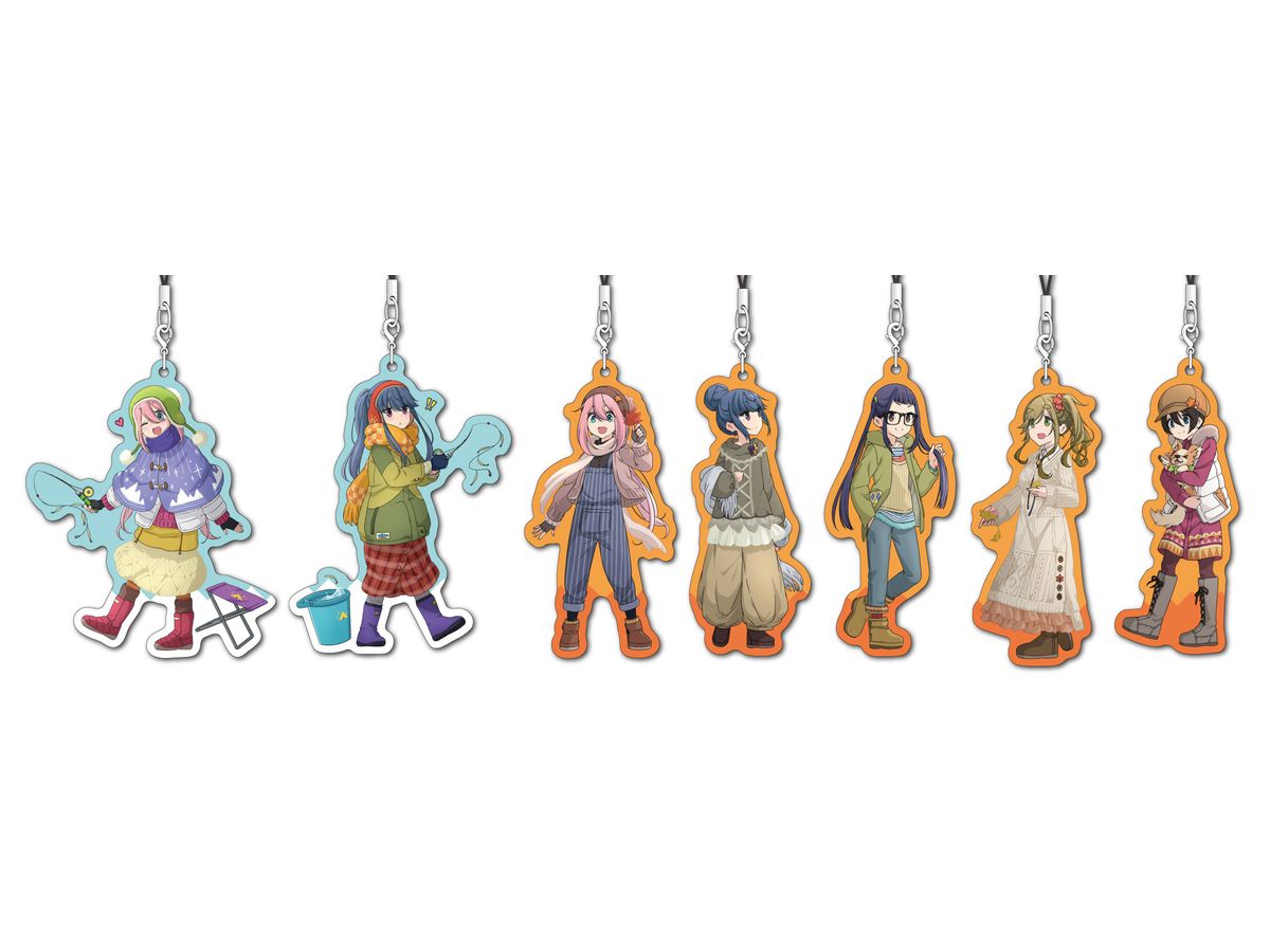 Laid-Back Camp / Yuru Camp Metal Charm Strap Collection