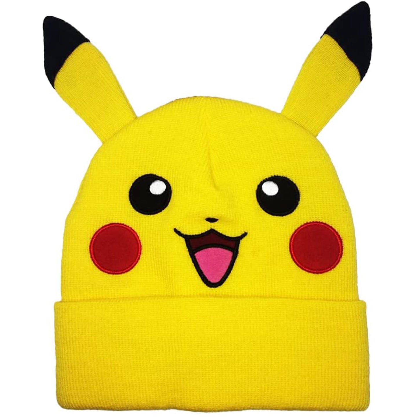 Pokemon Pikachu Bonnet en Tricot avec Oreilles