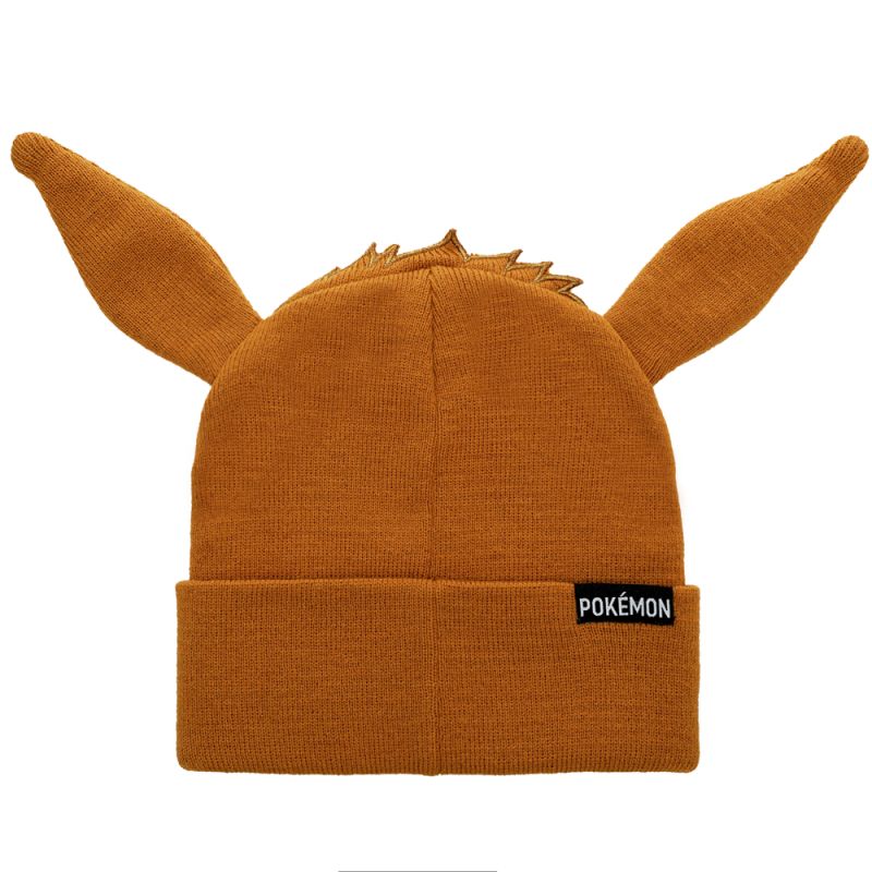 Bonnet brodé Pokemon Eevee avec oreilles