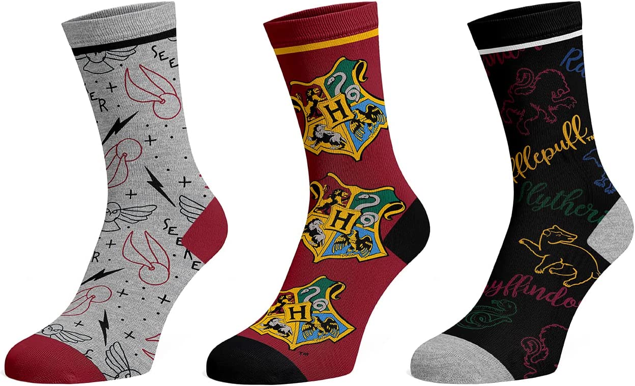 Harry Potter 3 paires de chaussettes décontractées