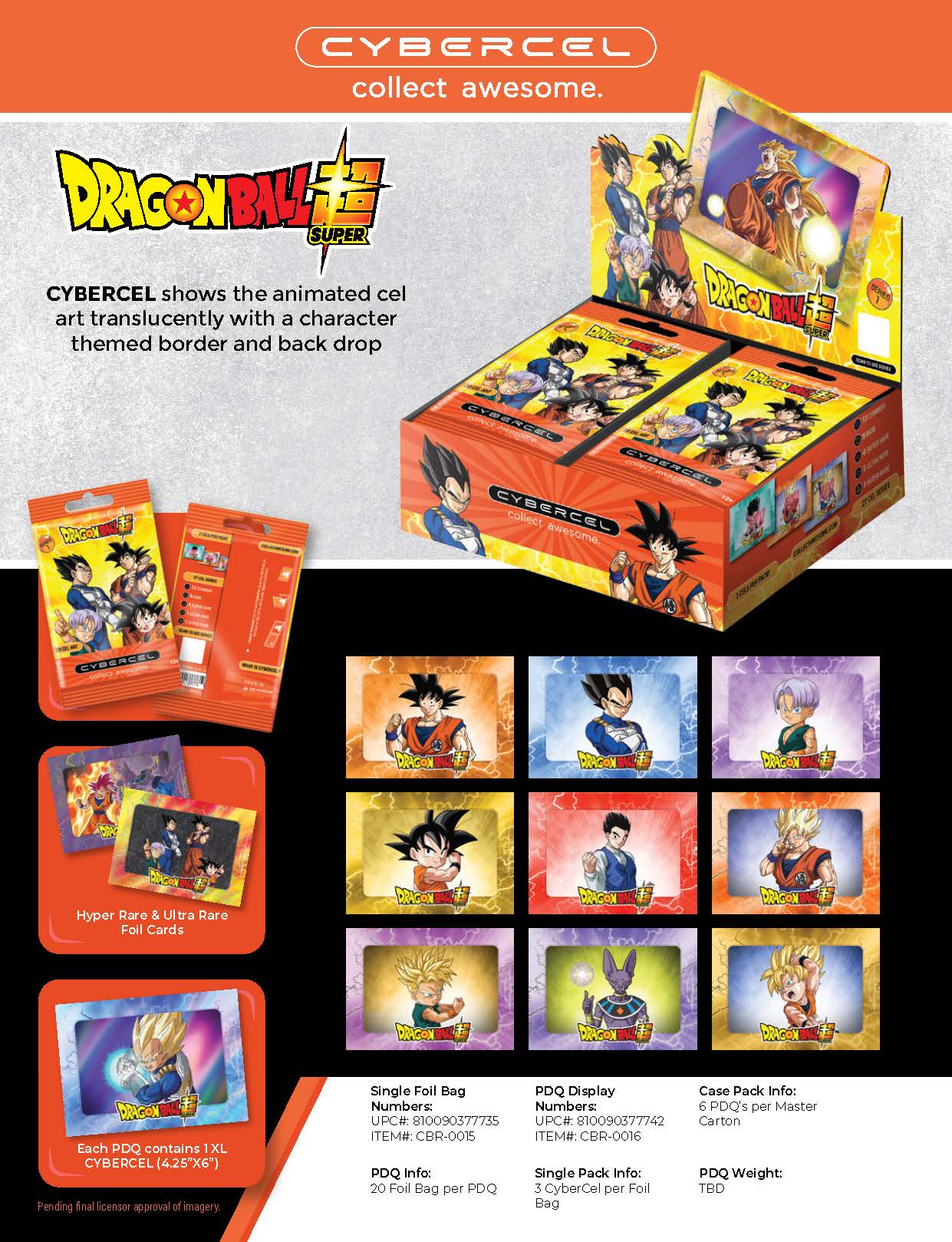 Dragon Ball Super Cybercel Trading Cards