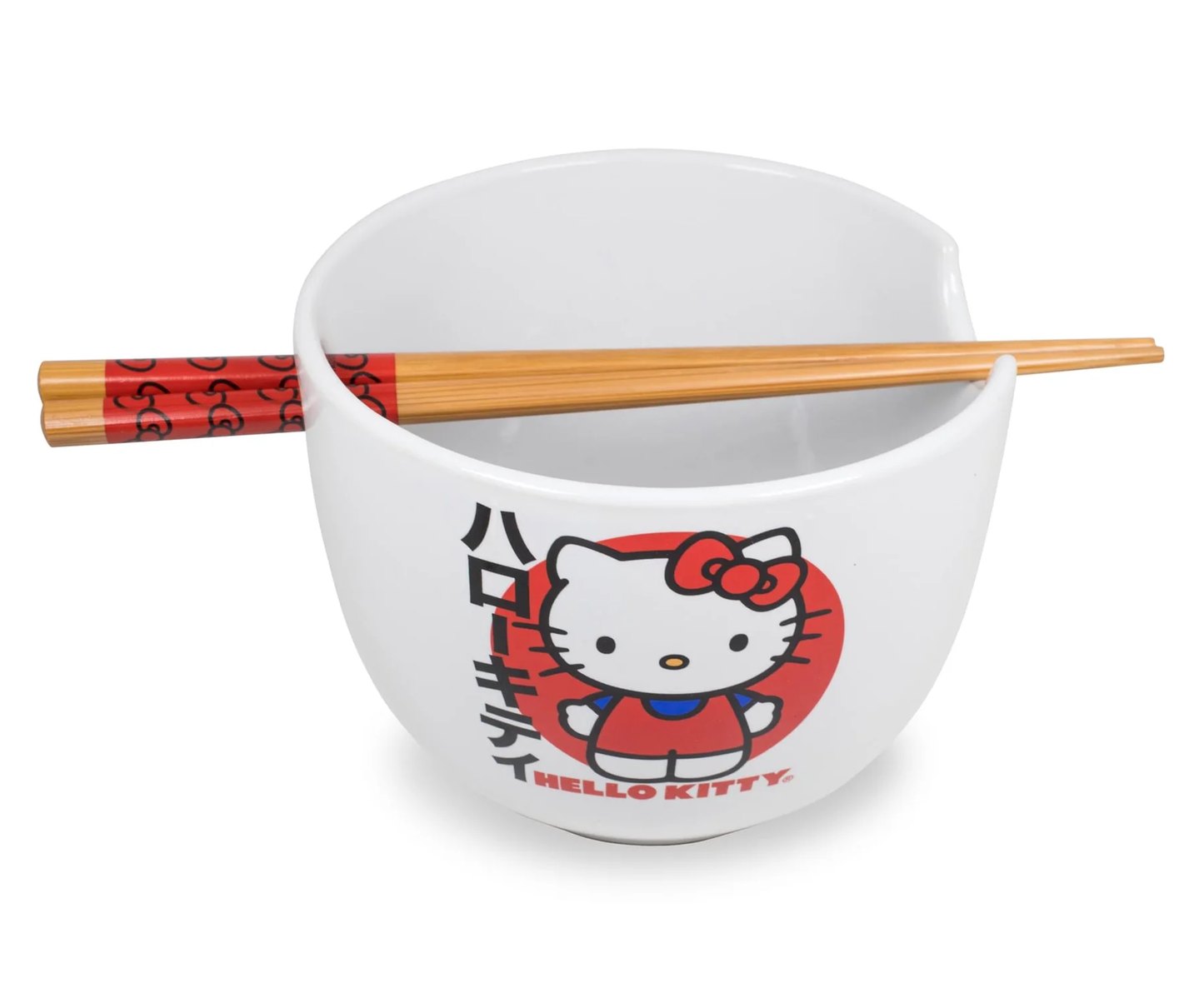 Ensemble de bols et baguettes à ramen Hello Kitty