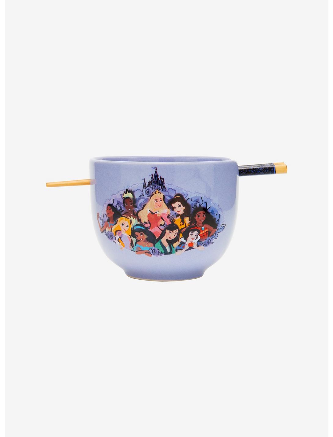 Bol ramen en céramique Disney Princess de 20 oz avec baguettes