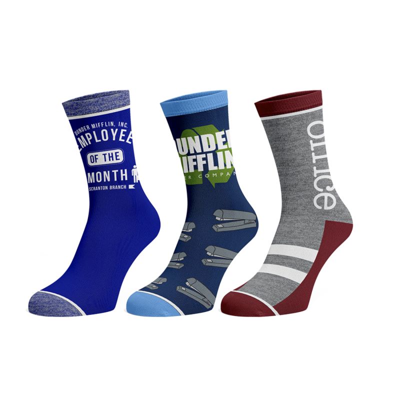 Coffret cadeau de 3 chaussettes Crew The Office