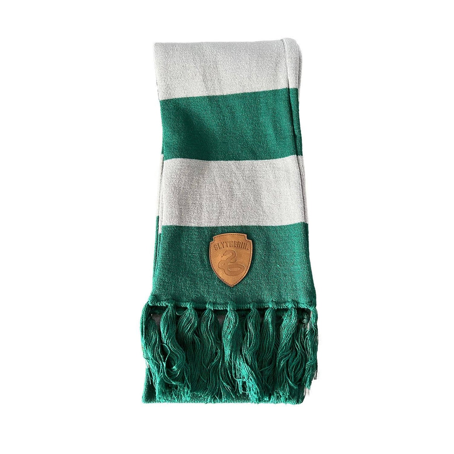 Harry Potter Slytherin Emblem Striped Scarf