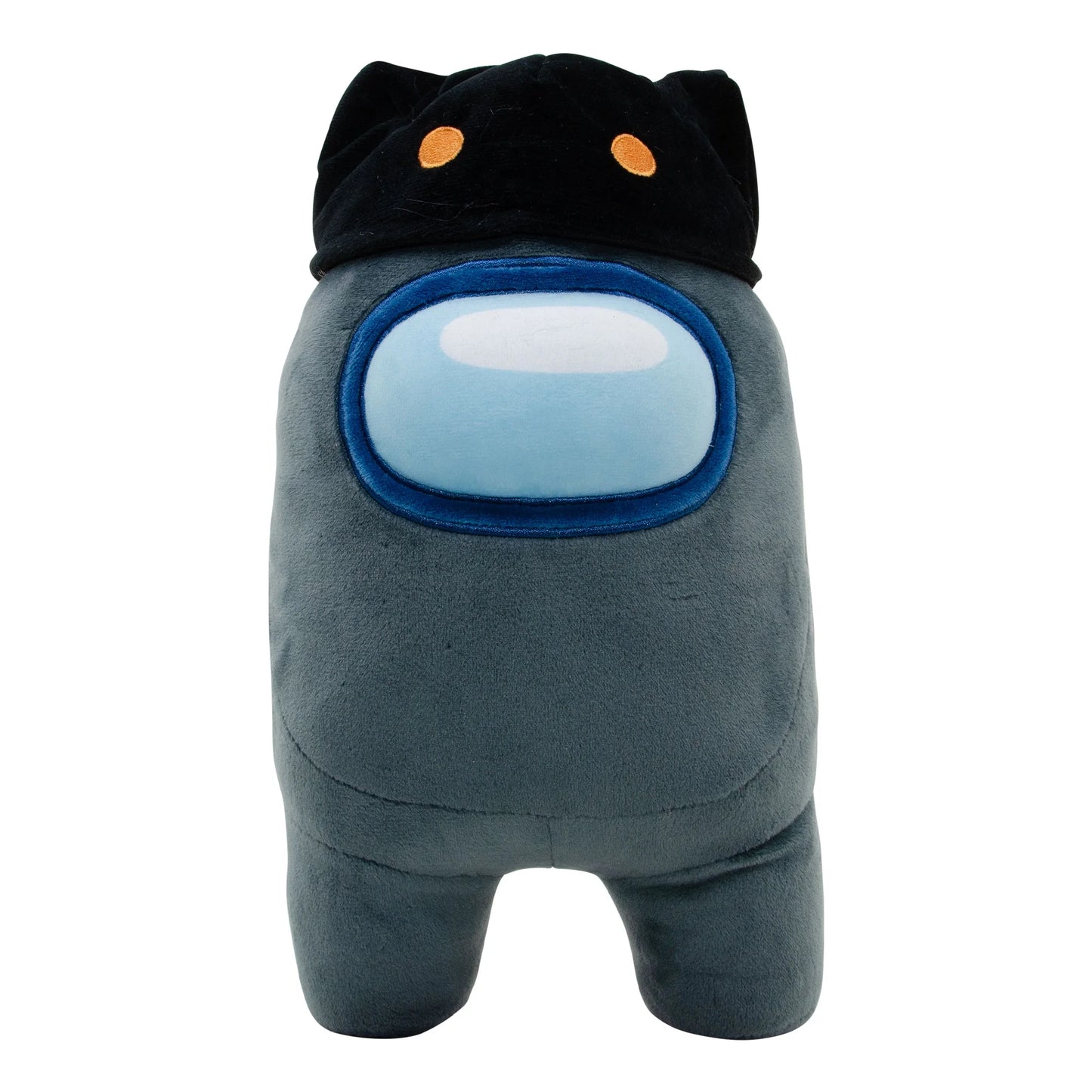 Among Us Official- 12-Inch Super-Soft Squishy Plush -  Black with Cat Hat