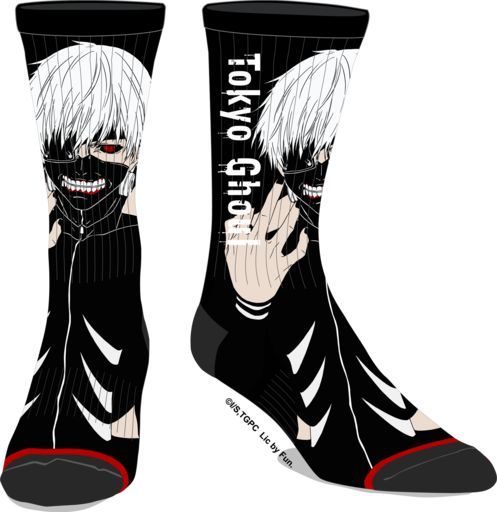 Tokyo Ghoul Ken Kaneki Black 360 Crew Socks