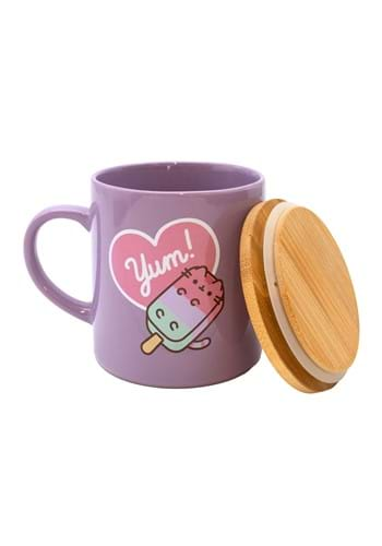 Tasse de dessous de verre de crème glacée violette Pusheen