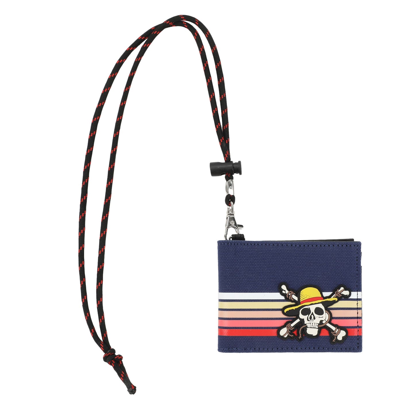 One Piece Logo Bifold Wallet with Corded Lanyard