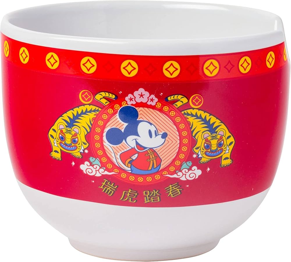 Mickey Mouse Year of the Tiger Ramen Bowl & Chopsticks Set