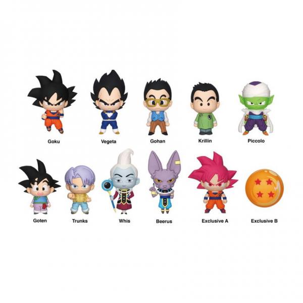 Dragon Ball Z Series 1 3D Figural Foam Bag Clip Blind Bag Collection