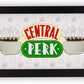 Central Perk 10" x 18" Art mural encadré Amis