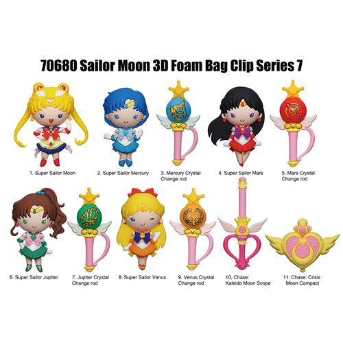 Sailor Moon Series 7 3D Foam Bag Clip Random Blind Bag Collection