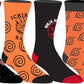 Naruto Logo 6-Pack Crew Socks Set