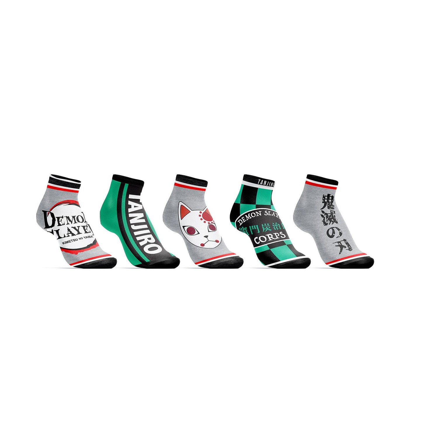 Demon Slayer 5-Pack Ankle Socks