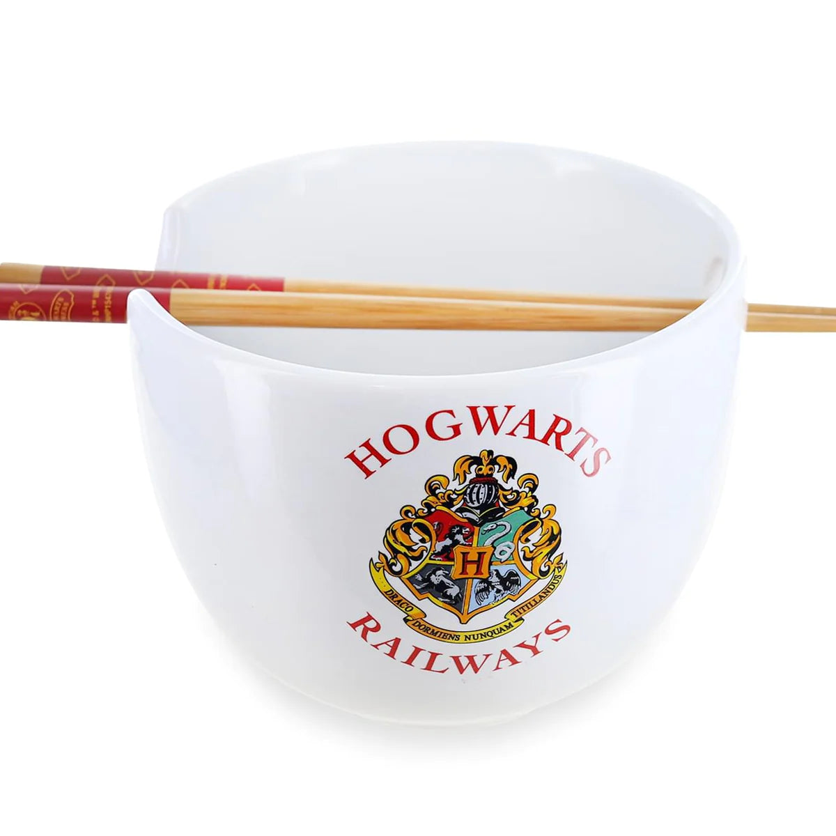 Harry Potter Hogwarts Railways Platform 9 3/4 20oz Ceramic Ramen Bowl & Chopsticks