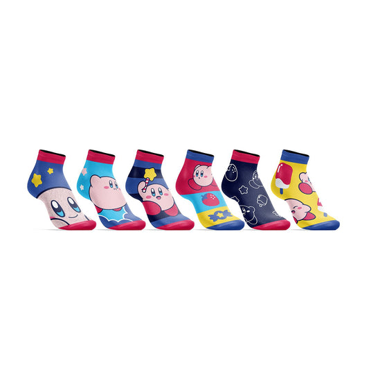 Kirby Kids 6-Pack Ankle Socks