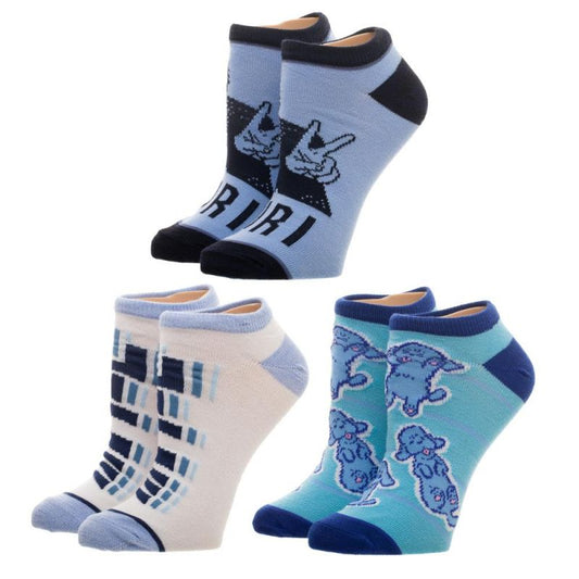 Yuri!!! On Ice Crunchy Roll  3-Pack Ankle Socks