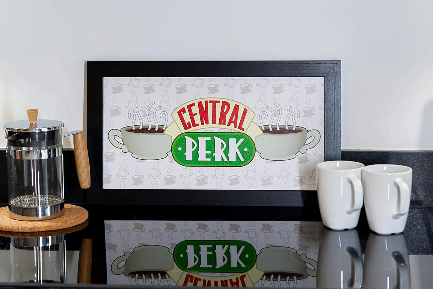 Central Perk 10" x 18" Art mural encadré Amis